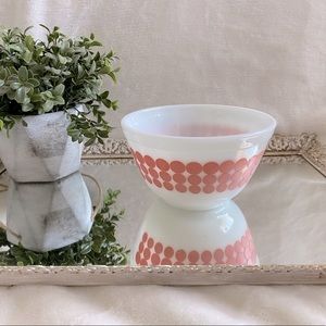 Vintage Pink Dot Small Pyrex Mixing Bowl 💕